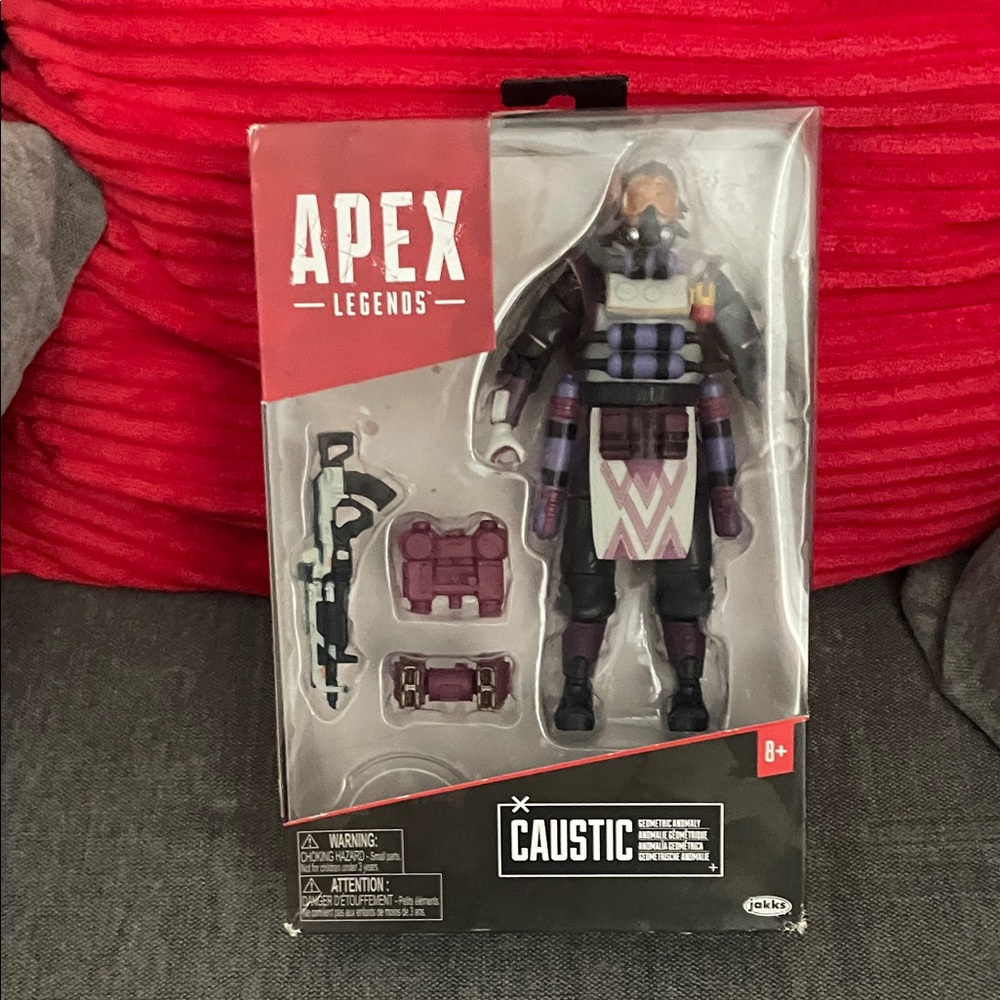 Apex Caustic Action Figure - Purple, Black, White, Red Accessories